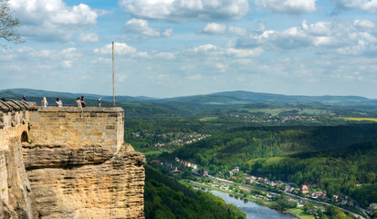 Festung Königstein. Sachsen, Deutschland