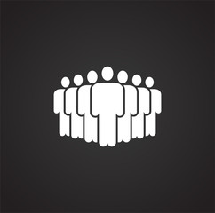 Business people related icon on background for graphic and web design. Simple illustration. Internet concept symbol for website button or mobile app.
