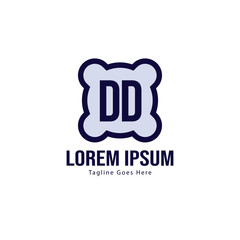 DD Letter Logo Design. Creative Modern DD Letters Icon Illustration
