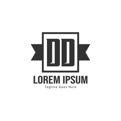 DD Letter Logo Design. Creative Modern DD Letters Icon Illustration