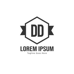 DD Letter Logo Design. Creative Modern DD Letters Icon Illustration