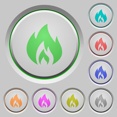 Flame push buttons