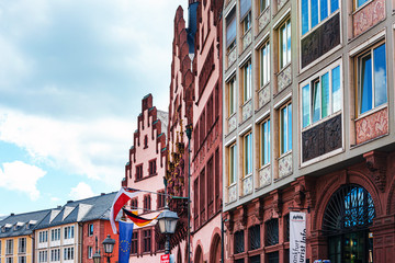 Frankfurt, Germany - June 12, 2019: Old Town of Frankfurt am Main, Germany.