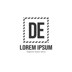 DE Letter Logo Design. Creative Modern DE Letters Icon Illustration