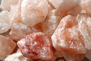 A close up of Pink Himalayan Rock Salt