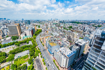 Fototapeta premium 東京風景 Tokyo city skyline , Japan.