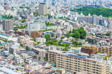 東京風景 Tokyo city skyline , Japan.