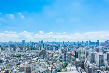 Abwaschbare Fototapete Tokio 東京風景 Tokyo city skyline , Japan.
