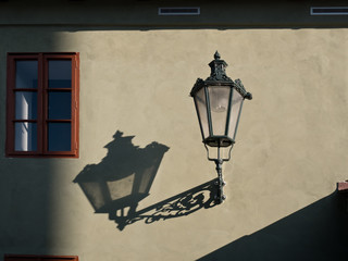 lantern on the wall