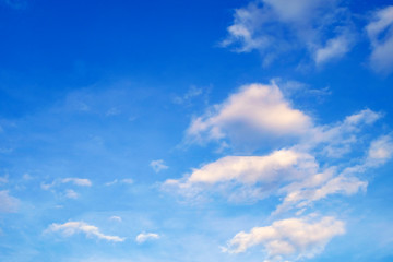 Naklejka na ściany i meble Blue sky with cloud summer time .
