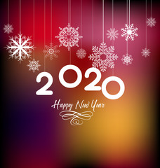 Fototapeta na wymiar Happy New Year 2020, merry christmas. Happy Chinese New Year 2020 year of the rat