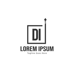 DI Letter Logo Design. Creative Modern DI Letters Icon Illustration