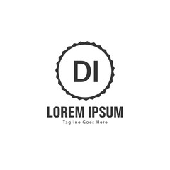 DI Letter Logo Design. Creative Modern DI Letters Icon Illustration