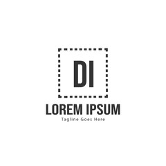 Fototapeta premium DI Letter Logo Design. Creative Modern DI Letters Icon Illustration