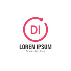 DI Letter Logo Design. Creative Modern DI Letters Icon Illustration