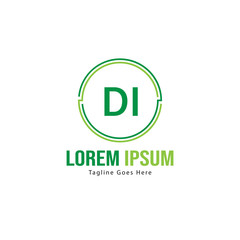 DI Letter Logo Design. Creative Modern DI Letters Icon Illustration
