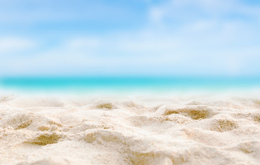 Fototapeta na wymiar Beach and sea clear water of holiday relax summer