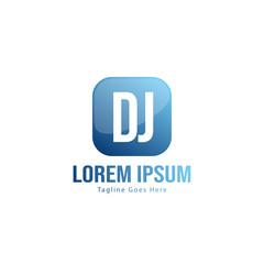 Obraz premium DJ Letter Logo Design. Creative Modern DJ Letters Icon Illustration