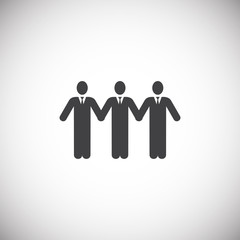 Business people related icon on background for graphic and web design. Simple illustration. Internet concept symbol for website button or mobile app.