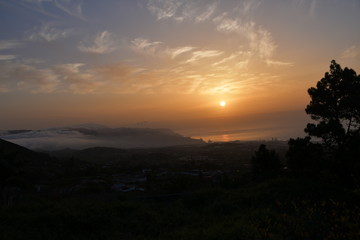 sunrise in Tenerife east mountains