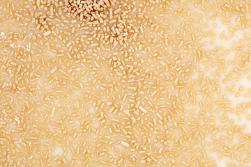 Yeast in dough as background