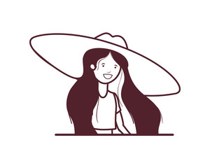 silhouette of woman with swimsuit on white background