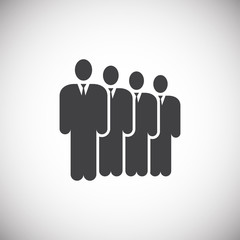 Business people related icon on background for graphic and web design. Simple illustration. Internet concept symbol for website button or mobile app.