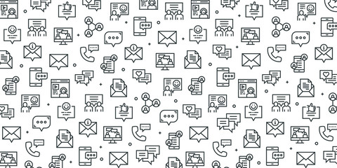 COMMUNICATION MEDIA SEAMLESS PATTERN