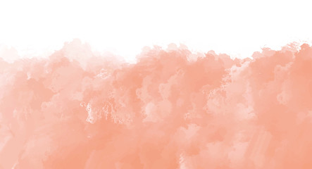 Fototapeta premium Abstract orange watercolor background for your design, watercolor background concept, vector.