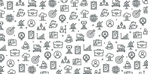 BUSINESS AND ADMINISTRATION SEAMLESS PATTERN