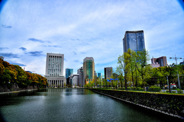 Fototapeta na wymiar CItyscape of Marunouchi, Tokyo.