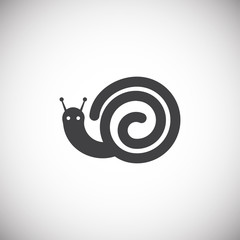 Seafood related icon on background for graphic and web design. Simple illustration. Internet concept symbol for website button or mobile app.