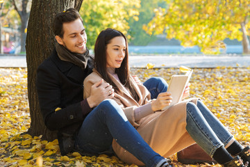 Beautiful young couple in love spending time together