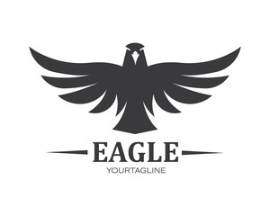 falcon,eagle logo icon vector illustration design