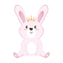 Isolated rabbit cartoon design vector illustration