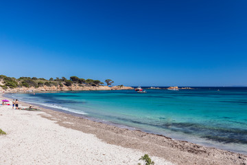 Fototapeta na wymiar Beaches from South of Corsica, France
