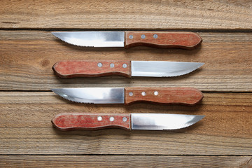 Knives with Wooden Handles