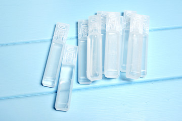 Vials of Saline Solution 