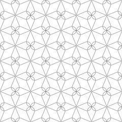 Line geometric abstract pattern seamless gray line on white background.