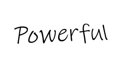 Positive vibes, Powerful,  typography for print or use as poster, card, flyer or T shirt