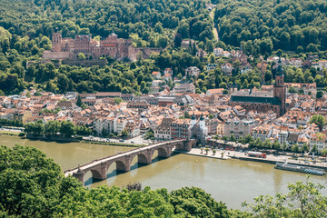 Naklejka premium Blick auf Heidelberg