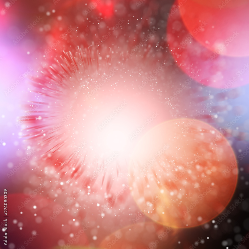 Canvas Prints beautiful abstract bokeh lights background.