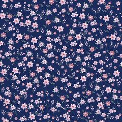 Seamless vintage floral pattern for gift wrap and fabric design