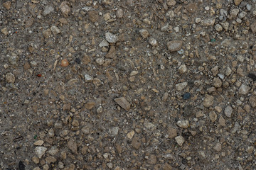 Gravel texture on the ground