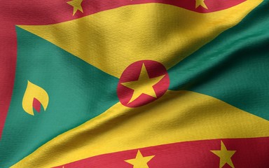 Fototapeta premium 3D Illustration of Grenada Flag