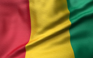 Fototapeta premium 3D Illustration of Guinea Flag
