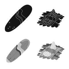 Isolated object of and travel icon. Collection of and traditional stock vector illustration.