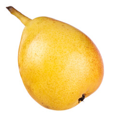 yellow pear isolated on white background