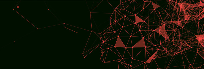 Artificial Intelligence concept.  Creative brain concept background. Vector science illustration.