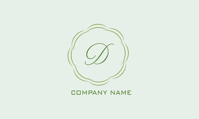Magnificent brand with calligraphy letter. Branding styles of classic style. Vector illustration.
